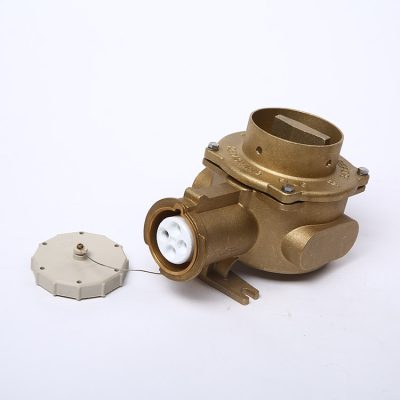 Marine Brass High -Current Water-Tight Socket With Chain Switch